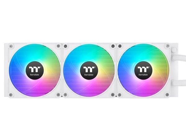 Thermaltake TH420 V2 Ultra EX ARGB, Alt-i-ett væskekjøler, 14 cm, 500 RPM, 1800 RPM, Hvit