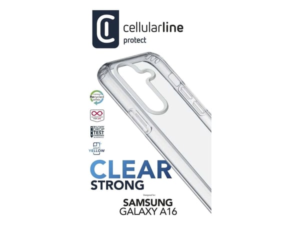 Cellularline 8018080489761, Mobilskal, Samsung, Galaxy A16, 17 cm (6.7"), Transparent