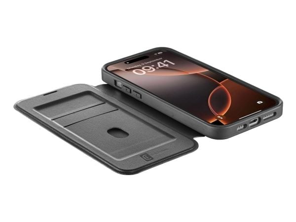 Cellularline 8018080483813, Folio, Apple, iPhone 16 Pro, 16 cm (6.3"), Svart