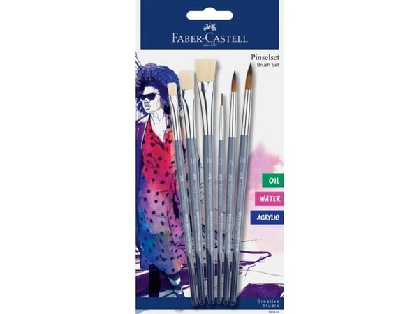 Faber-Castell Creative Studio Brush Set, Børstesett, Assortert, Syntetisk