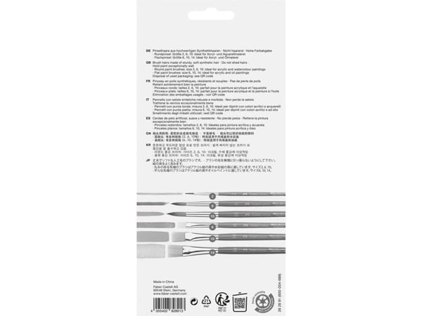Faber-Castell Creative Studio Brush Set, Børstesett, Assortert, Syntetisk