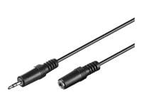 MicroConnect - Lydforlengelseskabel - mini-phone stereo 3.5 mm hunn til mini-phone stereo 3.5 mm hann - 1.5 m