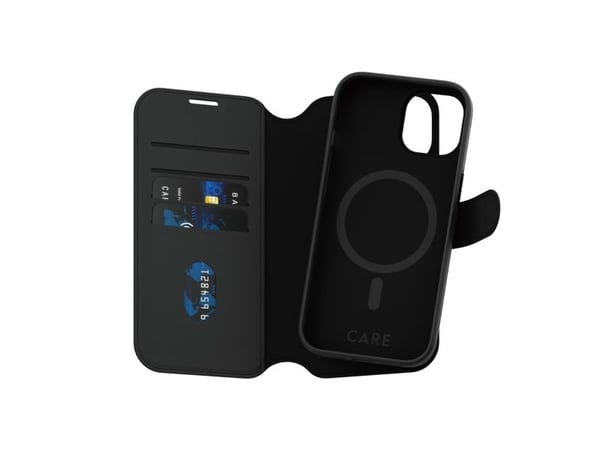 CARE by PanzerGlass Tango - Lommebok for mobiltelefon - 2-i-1 lommebok - MagSafe-samsvar - termoplast-polyuretan (TPU), polyuretan (PU) - for Apple...