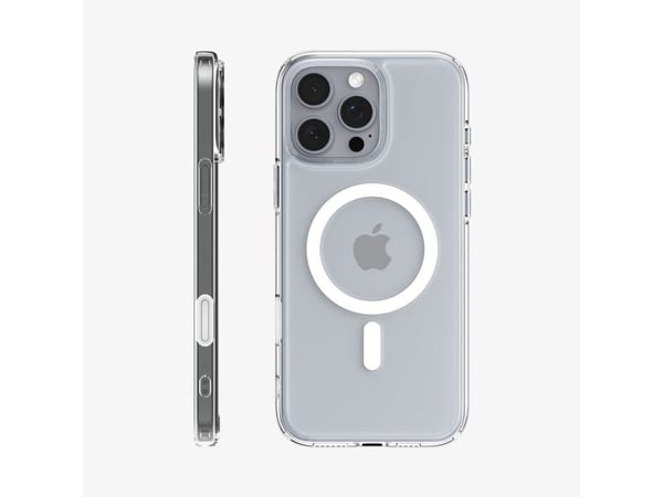 Spigen Ultra Hybrid T (MagFit), Suojus, Apple, iPhone 16 Pro, 16 cm (6.3"), Läpinäkyvä, Valkoinen
