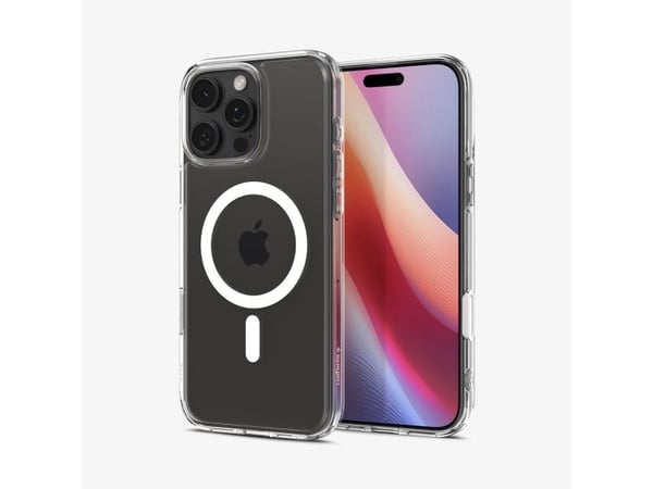 Spigen Ultra Hybrid T (MagFit), Suojus, Apple, iPhone 16 Pro, 16 cm (6.3"), Läpinäkyvä, Valkoinen