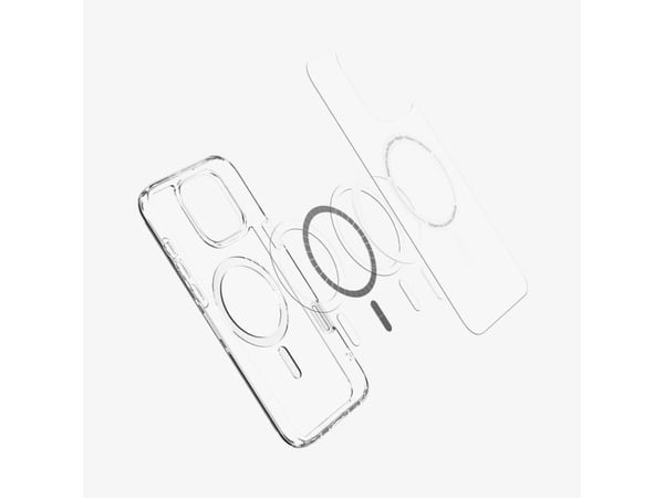 Spigen Ultra Hybrid T (MagFit), Suojus, Apple, iPhone 16 Pro, 16 cm (6.3"), Läpinäkyvä, Valkoinen