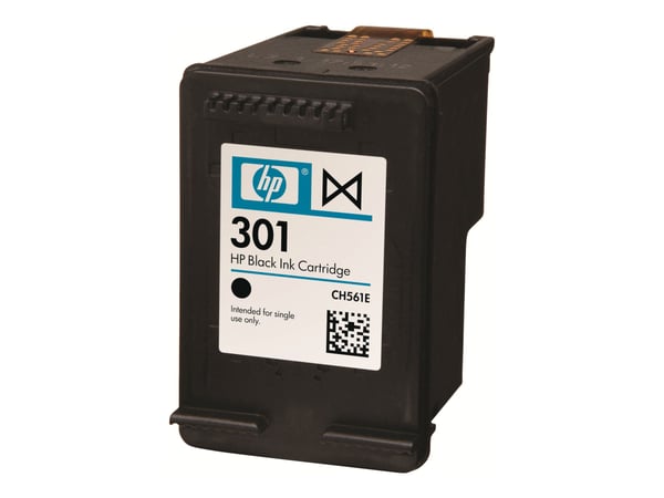 Bläckpatron HP 301 CH561EE, 190 sidor, svart