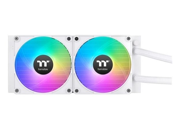 Thermaltake TH280 V2 Ultra EX ARGB, Alt-i-ett væskekjøler, 14 cm, 500 RPM, 2000 RPM, Hvit