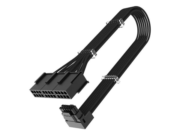 Akasa G-Nexus PX24 - Strømforlengelseskabel - 12+4-stifts PCI Express 5.0 strøm (hann) vinklet til 8-stiftskontakt (hunn) rett - 30 cm