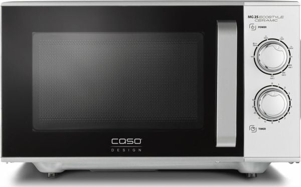 Caso MG 25 Ecostyle, Benkeplate, Grill mikrobølge, 25 l, 900 W, Rotasjon, Sølv