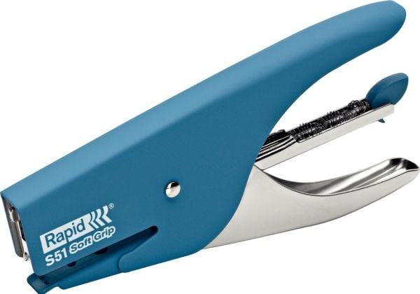 Rapid Supreme S51 Soft Grip - Stifttang - 15 ark - 21/4 - metall - blå