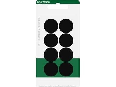 Stiftklammer B.N.T 884510, svart, blister, 8 st