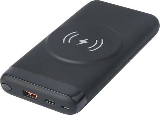 eSTUFF INFINITE - Trådløs nødlader - magnetisk lading - Li-pol - 10000 mAh - 37 Wh - 20 watt - 3 A - PD, QC 3.0 - 2 utgangskontakter (USB-type A, 2...