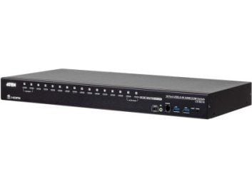 ATEN 16-Port USB 3.0 4K HDMI KVM Switch, 4096 x 2160 pixlar, 4K Ultra HD, 13,12 W, Svart