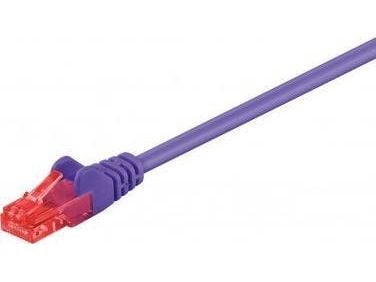 Goobay 2m 2xRJ-45 Cable, 2 m, Cat6, RJ-45, RJ-45, Violett