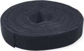 Value 25.99.5250, Koukullinen ja lenkillinen nippuside, Musta, 25000 mm, 10 mm, 5 kpl