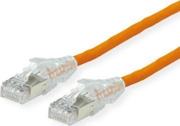 DTWYLER kabel korskoppling kat. 6A S/FTP CU 7702 flex LSOH AMP v2 orange 0,5 m