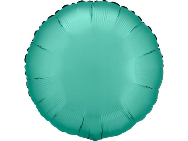 AMSCAN Luster Jade Grønn folieballong, rund, 43 cm, 9914104