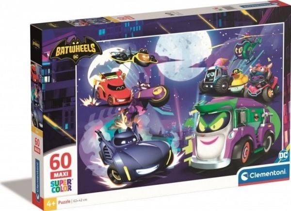 Clementoni Puslespill 60 brikker Maxi Batwheels