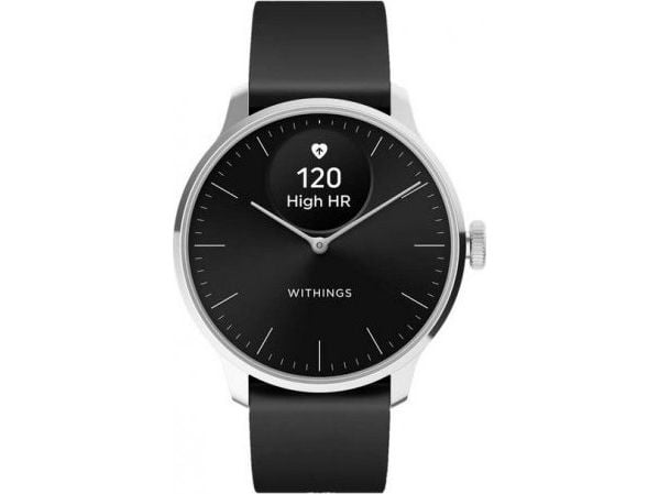 Withings ScanWatch Light - 37 mm - rustfritt stål - smartklokke med bånd - fluorelastomer - håndleddstørrelse: 146-211 mm - monokrom - Bluetooth LE...