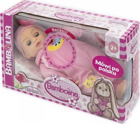 BAMBOLINA syngende lelle med tilbehør, 34 cm (LT 50 ord), BD348LT