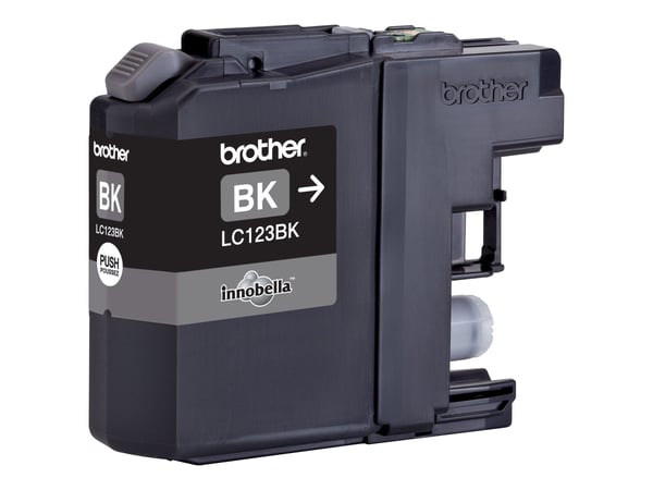 Brother LC123BK - Høy ytelse - svart - original - blekkpatron - for Brother DCP-J100, DCP-J105, DCP-J132W, DCP-J4110DW, DCP-J552DW, DCP-J752DW