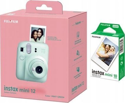 Instax mini 12 MINT GREEN + instax mini glossy (10-pack)