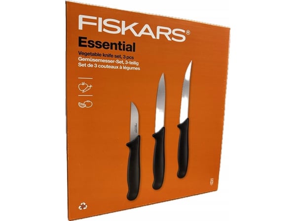 FISKARS  3 kniver til grønnsaker ESSENTIAL
