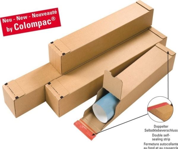 Colompac CP 072, Forpakningseske, Leveranse, Brun, Rektangel, 115 mm, 115 mm