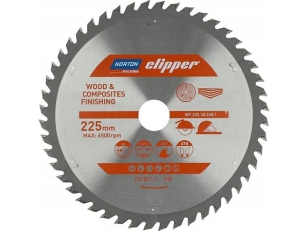 Norton NORTON SIRKULSAG 225 mm x 30 mm x 48z TRE OG KOMPOSITTER ATB (2,8 / 1,8)