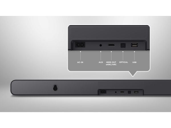 TCL S S45H, 2.0 kanaler, 50 W, DTS:X, Dolby Atmos, Dolby Digital Plus, Dolby MAT, Dolby Surround, Dolby TrueHD, Film, Musik, TV, 100 W, 96 dB