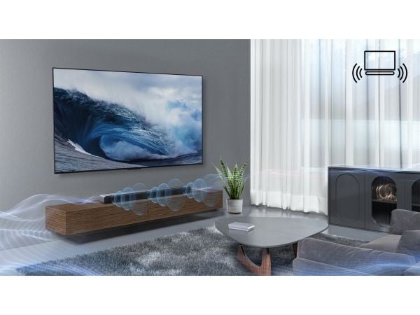 TCL S S45H, 2.0 kanaler, 50 W, DTS:X, Dolby Atmos, Dolby Digital Plus, Dolby MAT, Dolby Surround, Dolby TrueHD, Film, Musik, TV, 100 W, 96 dB
