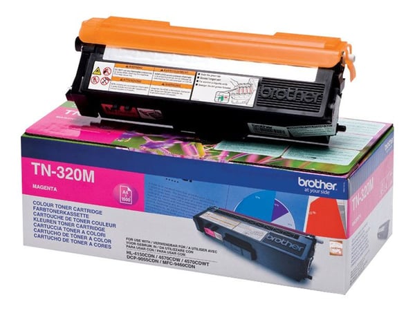 Brother TN-320M, 1500 sivua, Magenta, 1 kpl