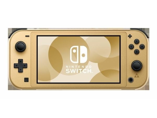 Nintendo Switch Lite - Hyrule Edition - håndholdt spillkonsoll - gull - med Nintendo Switch Online + Expansion Pack 12-måneders medlemskap