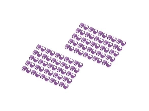 Digitus A-CC-VI, Farvekodningsklemme, Fiolett, Polyvinylklorid (PVC), Cat5e/6, 100 mm, 120 mm