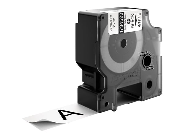 DYMO Rhino - Polyester - hvit - Rull (2,4 cm x 5,5 m) 1 kassett(er) permanent tape - for Rhino 4200, 6000, 6000 Hard Case Kit
