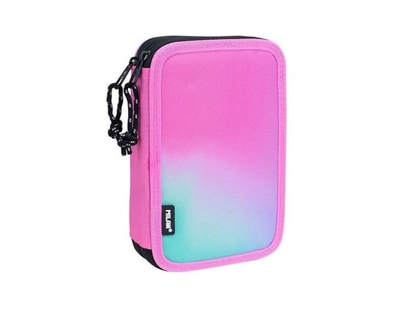 MILAN Fyldt Penalhus Dobbel Sunset Pink