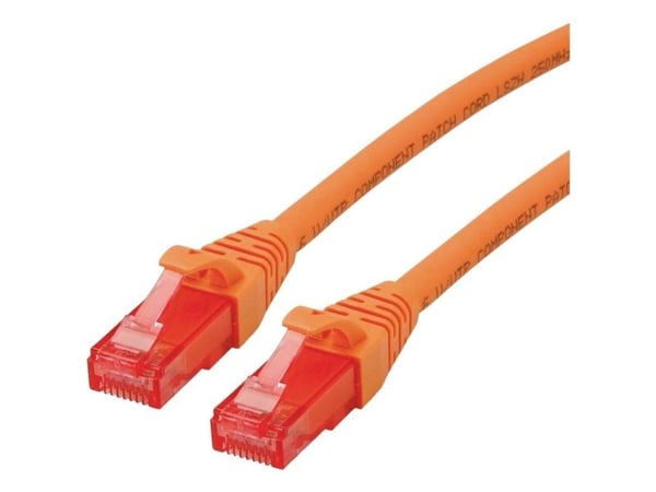ROLINE Cat6 1m, 1 m, Cat6, U/UTP (UTP), RJ-45, RJ-45, Oranssi