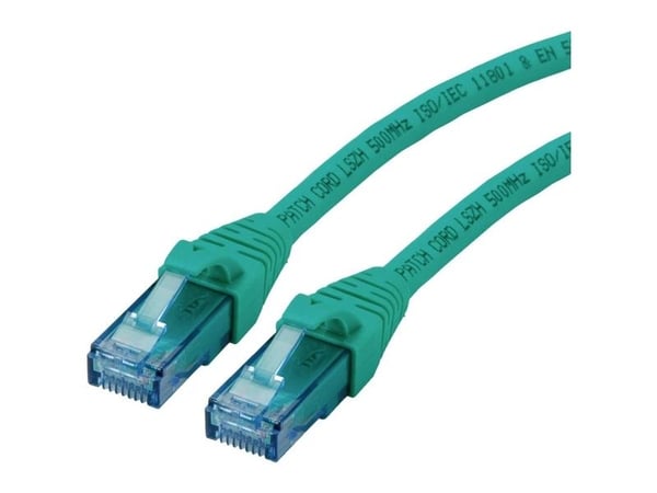 ROLINE 21152731, 1 m, Cat6a, U/UTP (UTP), RJ-45, RJ-45, Grønn