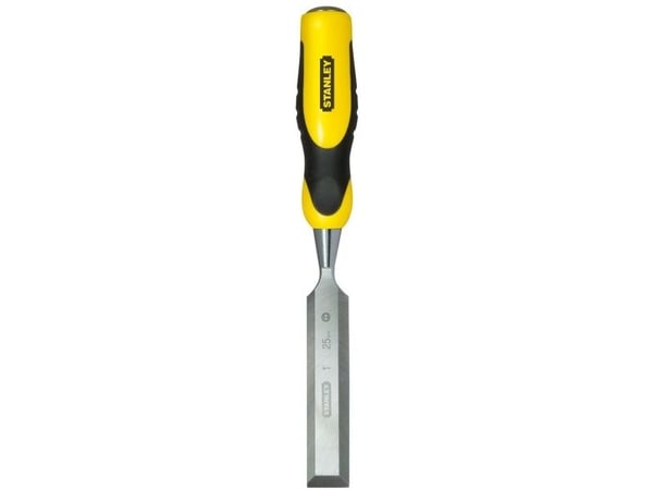 Stanley 0-16-880, Bred meisel, Meisel skjær, Stål, Sort, Gult, Ergonomisk, 25 mm