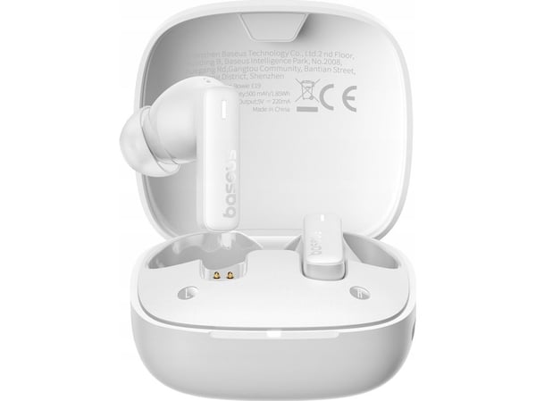 Baseus Bowie E19 TWS trådløse in-ear hodetelefoner – hvite