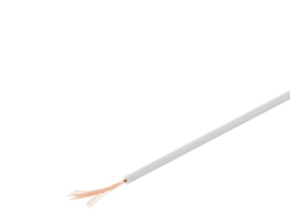 Goobay 55046, Kupari, 0,14 mm², Valkoinen, Polyvinyylikloridi (PVC), CE, 10 m