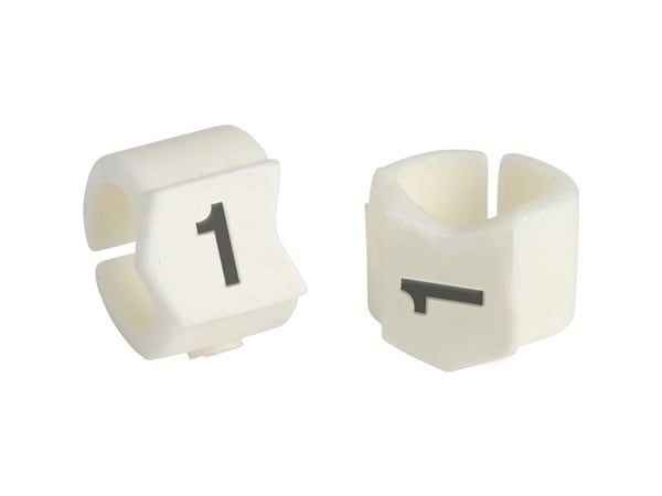 Brady SCN-23-1, Svart, Vit, Nylon, 50 styck, RoHS, 5,9 mm, 8,5 mm