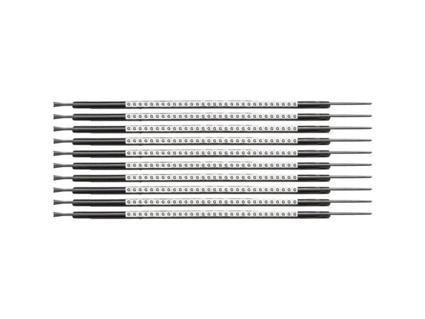 Brady SCN-05-G, Svart, Vit, Nylon, 300 styck, 1,4 mm, 1,8 mm