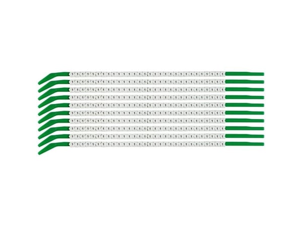 Brady SCN-09-1, Musta, Valkoinen, Nailon, 300 kpl, 2,5 mm, 3 mm