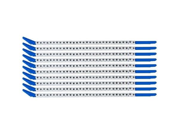 Brady SCN-13-W, Musta, Valkoinen, Nailon, 300 kpl, RoHS, 3,4 mm, 3,8 mm
