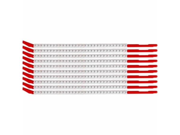 Brady SCN-10-7, Musta, Valkoinen, Nailon, 300 kpl, 2,7 mm, 3,4 mm