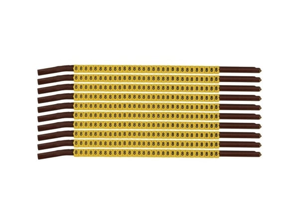 Brady SCNG-15-8, Musta, Keltainen, Nailon, 300 kpl, 3,9 mm, 4,5 mm