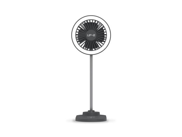 Veho UF-2 - Trådløs ladepute - 3-in-1, desktop fan, LED lamp - 15 watt - 3 A