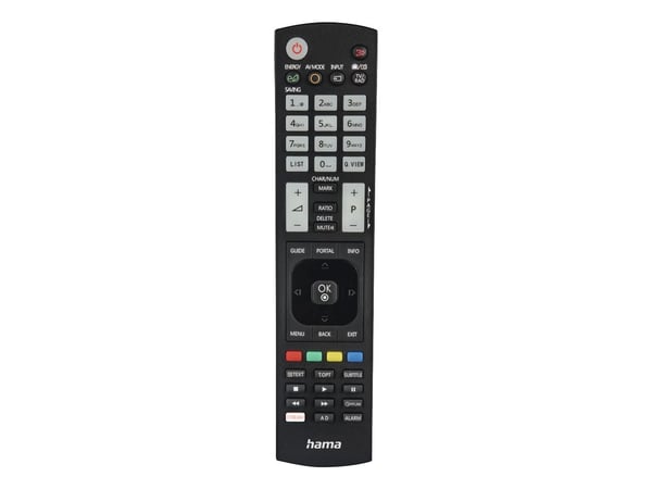 Hama 00221061, TV, IR Kabelfri, Trykknapper, Svart